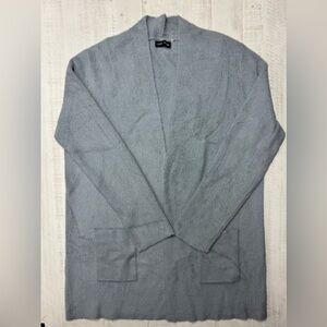 Love Token fuzzy cardigan Relaxed Cozy Open Cardigan Two front patch pockets,